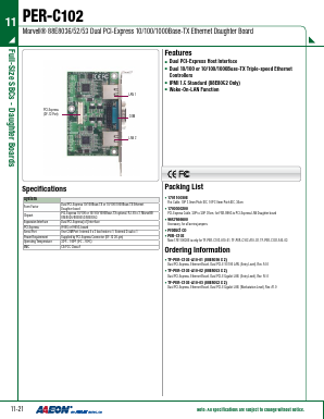 TF-PER-C102-A10-03 Datasheet PDF AAEON Technology
