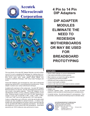 AK08D300-MSOP.65_04 Datasheet PDF ACCUTEK MICROCIRCUIT CORPORATION