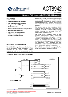 ACT8942 Datasheet PDF Active-Semi, Inc