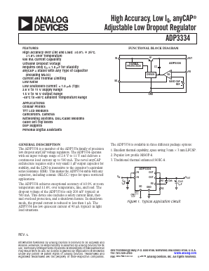 ADP3334ARZ Datasheet PDF Analog Devices