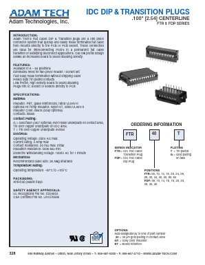 FDP16T Datasheet PDF Adam Technologies, Inc.