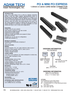 PCIE1641 Datasheet PDF Adam Technologies, Inc.