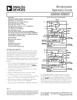 ADM8697ARW Datasheet PDF Analog Devices