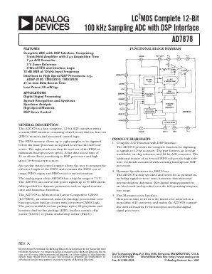 AD7878BQ Datasheet PDF Analog Devices