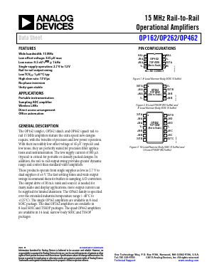 OP462 Datasheet PDF Analog Devices