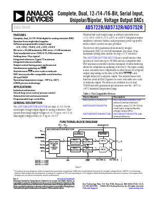 AD5722RBREZ-REEL7 Datasheet PDF Analog Devices