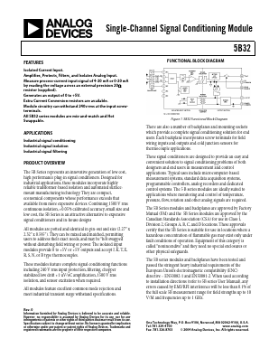 5B32-02 Datasheet PDF Analog Devices