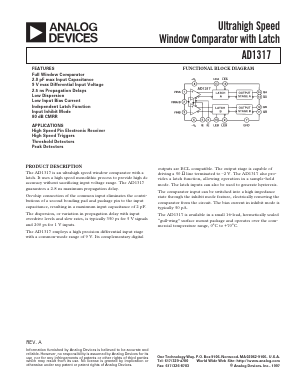 AD1317KZ Datasheet PDF Analog Devices