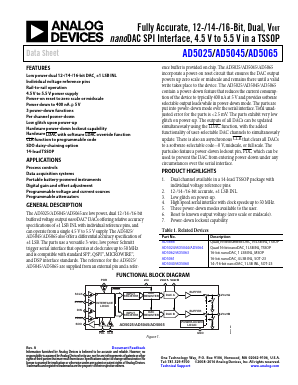 AD5065 Datasheet PDF Analog Devices