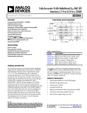 AD5066 Datasheet PDF Analog Devices