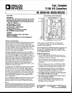 ADADC85C Datasheet PDF Analog Devices