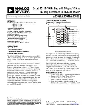 AD5628 Datasheet PDF Analog Devices