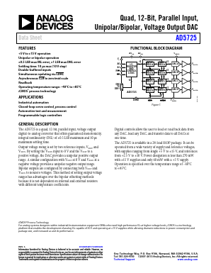 AD5725ARSZ-500RL7 Datasheet PDF Analog Devices