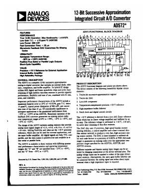 AD572B Datasheet PDF Analog Devices