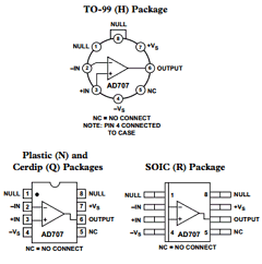 AD707 Datasheet PDF Analog Devices