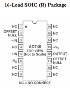 AD745KRZ-16-REEL Datasheet PDF Analog Devices