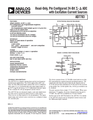 AD7783B Datasheet PDF Analog Devices