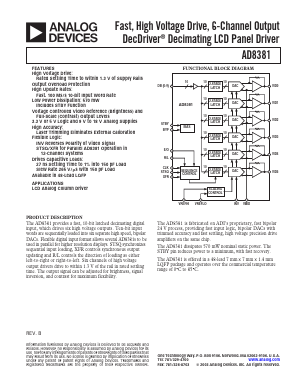 AD8381JST Datasheet PDF Analog Devices