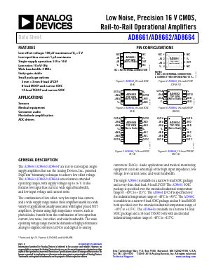 AD8664ARUZ Datasheet PDF Analog Devices