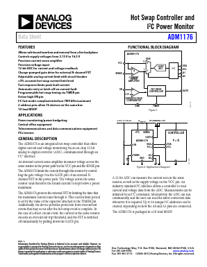 ADM1176-2ARMZ-R7 Datasheet PDF Analog Devices