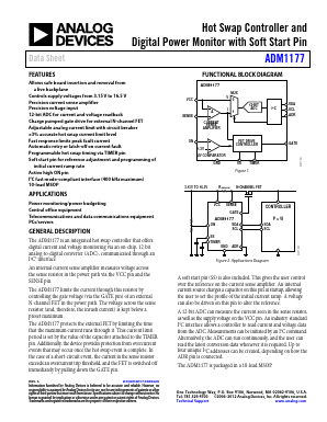 ADM1177-2ARMZ-R7 Datasheet PDF Analog Devices