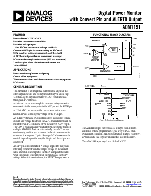 ADM1191 Datasheet PDF Analog Devices