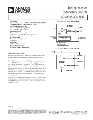 ADM8698ARW Datasheet PDF Analog Devices