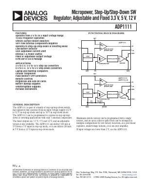 ADP1111ARZ-12 Datasheet PDF Analog Devices