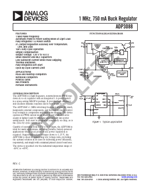 ADP3088 Datasheet PDF Analog Devices