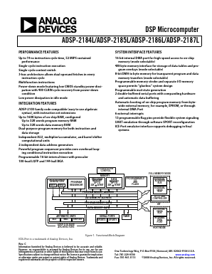 ADSP-2186LBSTZ-115 Datasheet PDF Analog Devices