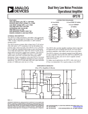 OP270F Datasheet PDF Analog Devices