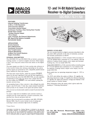 RDC1768441 Datasheet PDF Analog Devices
