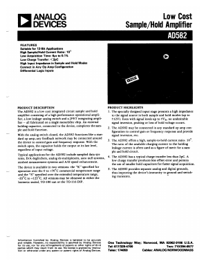 AD582KD Datasheet PDF Analog Devices