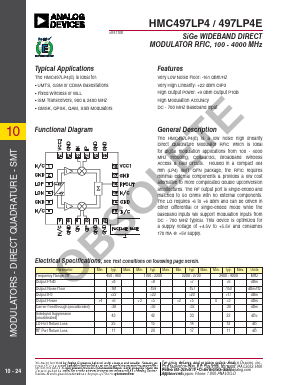 108962-HMC497LP4 Datasheet PDF Analog Devices