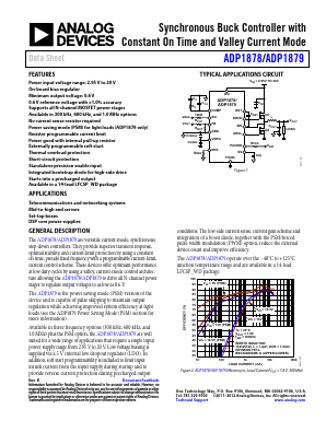 ADP1878 Datasheet PDF Analog Devices