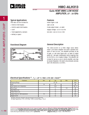 HMC-ALH313 Datasheet PDF Analog Devices