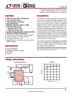 LT3518H Datasheet PDF Analog Devices