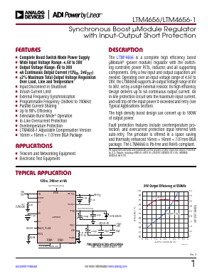 LTM4656Y Datasheet PDF Analog Devices
