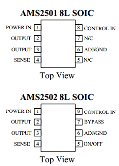 AMS2501 Datasheet PDF Advanced Monolithic Systems Inc
