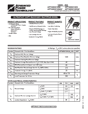 APT40DQ120B Datasheet PDF Advanced Power Technology