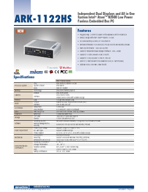 ARK-1122HS Datasheet PDF Advantech Co., Ltd.