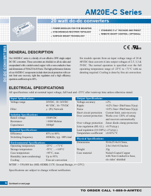 AM20E-2403SC Datasheet PDF AIMTEC
