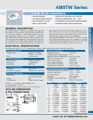 AM5TW-2407D Datasheet PDF AIMTEC