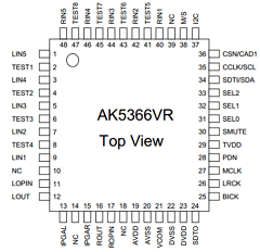 AK5366VR Datasheet PDF  Asahi Kasei Microdevices
