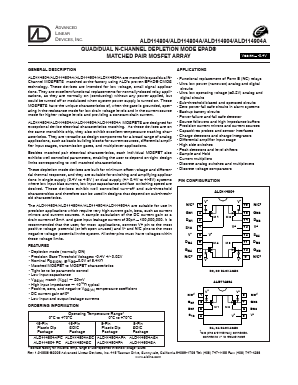 ALD114804APC Datasheet PDF Advanced Linear Devices