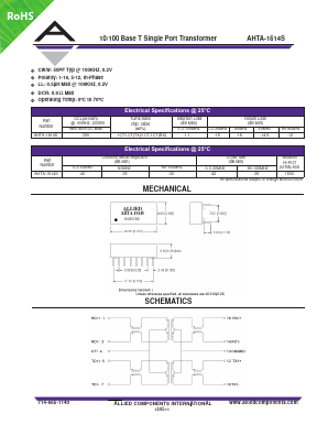 AHTA-1614S Datasheet PDF Allied Components International