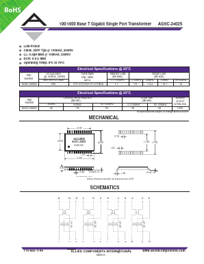 AGSC-2402S Datasheet PDF Allied Components International