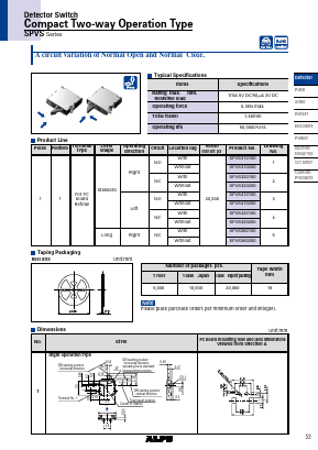 SPVS320200 Datasheet PDF ALPS ELECTRIC CO.,LTD.