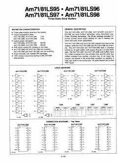 AM81LS97X Datasheet PDF Advanced Micro Devices