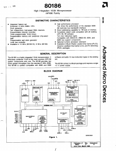 N80186 Datasheet PDF Advanced Micro Devices